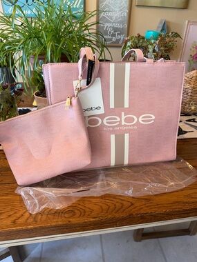 bebe Blush Pink Tote